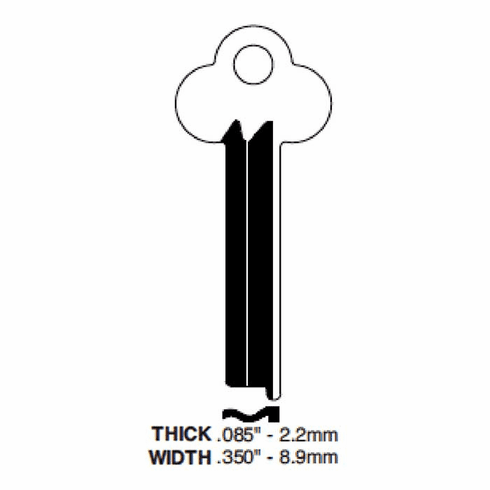 ILCO 1115B-ILCO Key Mosler Safe Deposit