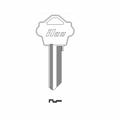 ILCO 1175N -ILCO Key Blank 12344 Weslock Wk2