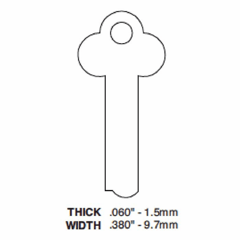 ILCO 1323-ILCO Key Mosler N/S- 1323 / Jetmos-5Ns