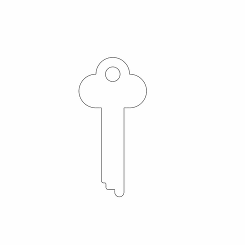ILCO 1362-ILCO Key Ns Safe Deposit Blank