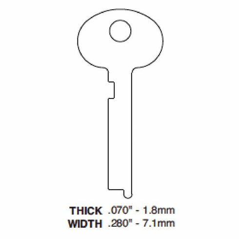ILCO 1388-ILCO Key 1 Safe Deposit