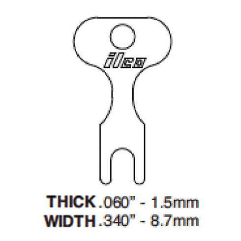 ILCO 1425-ILCO Key Misc. Flat Steel
