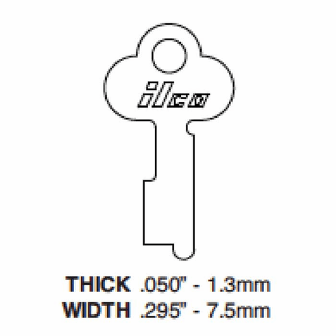 ILCO 1427-ILCO Key Yale Flat Steel