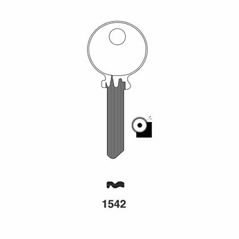 ILCO 1542-ILCO Key Medeco Nickel Silver 1542