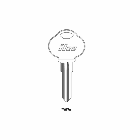 ILCO 1573C Key Blank Club-Clb3/JMA Clb-2D.2.1