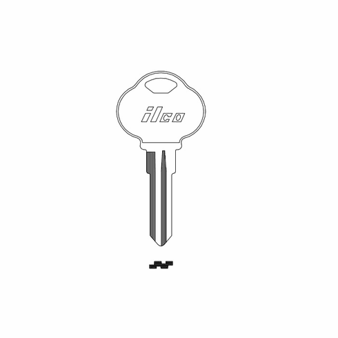 ILCO 1591N Key Blank (4) Clb14 For The Club