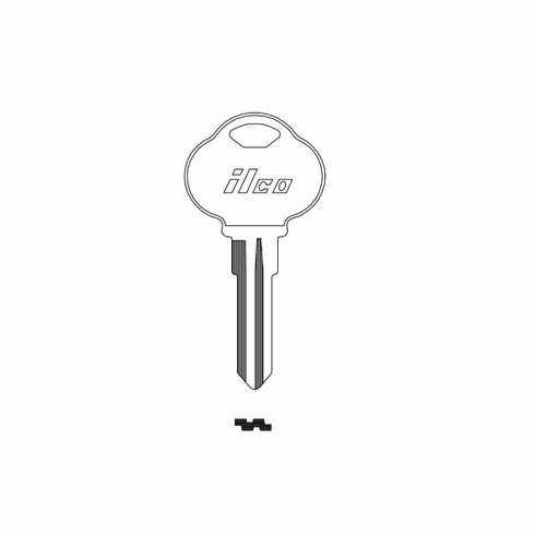ILCO 1591P Key Blank (4) Clb15 For The Club
