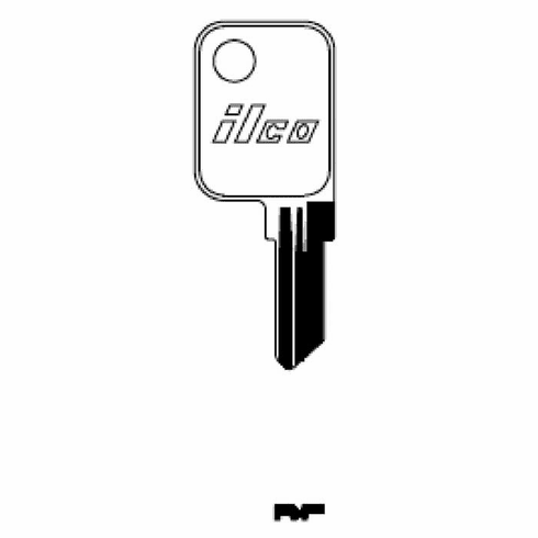 ILCO 1598-ILCO Hayworth Key Blanks / Jet Hk2