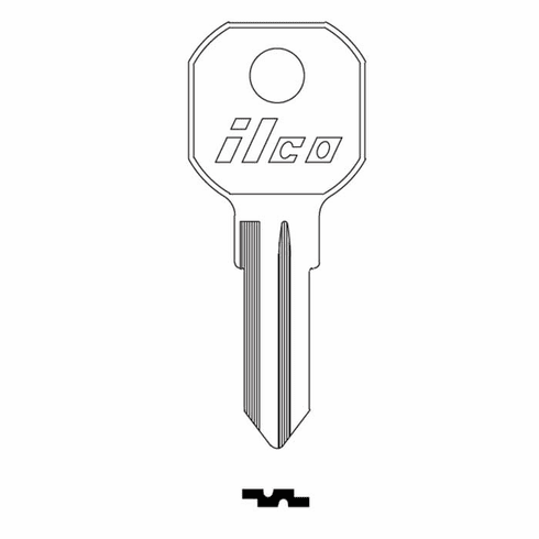 ILCO 1611R Key Gas Cap Lock (Aut1 Jet)