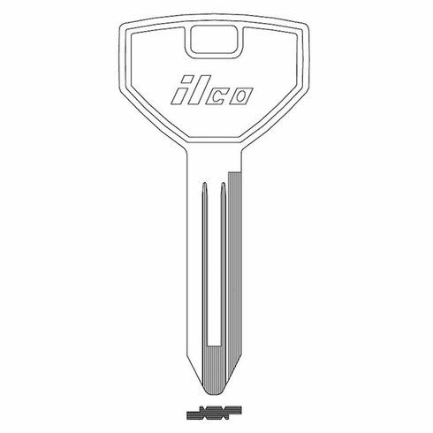 ILCO 1793V Key Blank N/P Chrysler Valet