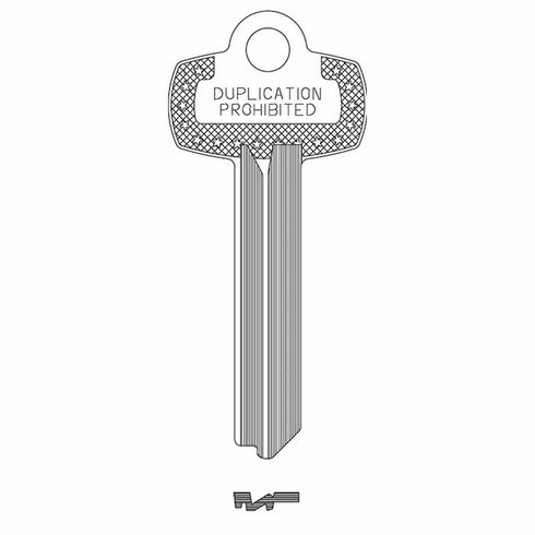 ILCO 1A1K1 Key Blank