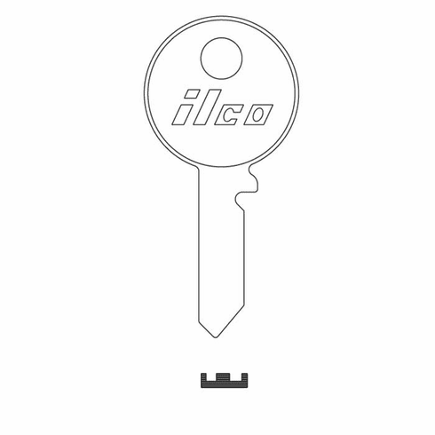 ILCO 62DK Key Blank Leyland Jag