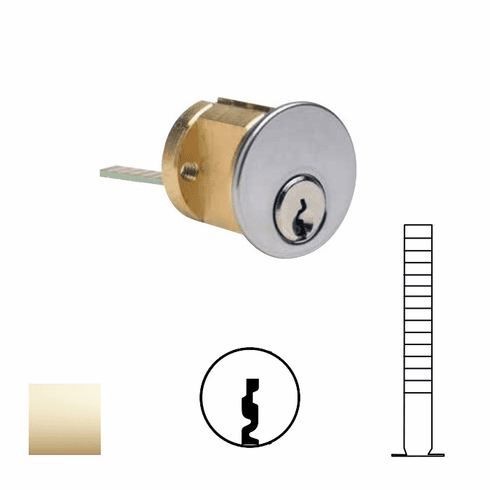 ILCO 7075-YG-10-03-KA2 Rim Cyl Yale Ga, 1-1/8 Us3/ Y4 -Ka2