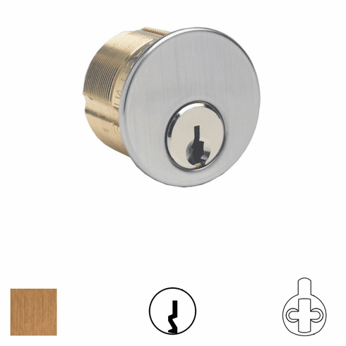 ILCO 7165-SC-2-10-KA2 1 Inch 5-Pin Mortise Cyl-Schlage-C