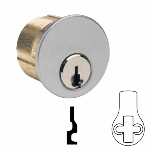 ILCO 7185-NB-1-26D-0B 1-1/8 5 Pin Composite Mortise Cyl