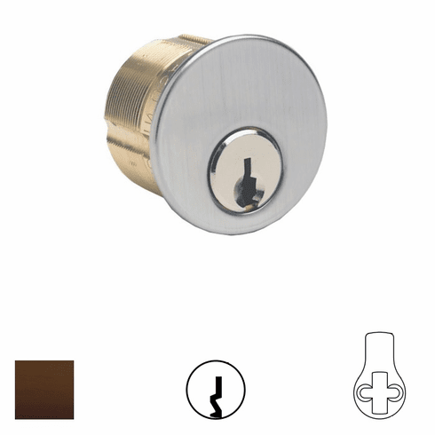 ILCO 7185-SC-1-10B-KA2 1-1/8 5 Pin Schlage C Mortise Cyl