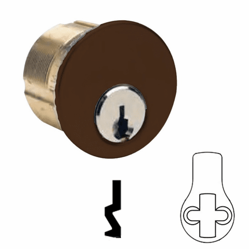 ILCO 7185-SC-1-46-KD 1-1/8 5 Pin Schlage C Mortise Cyl