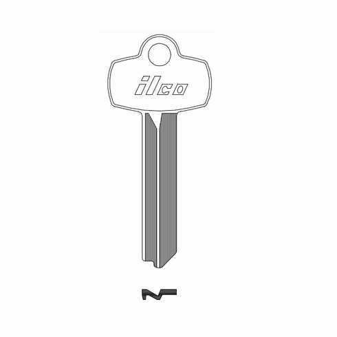 ILCO CCNB-A1114A-BR A1 Coined Best A Brass Key Blank