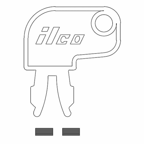 ILCO CNA2 Key Blank N/P Caterpillar Rc2-Si