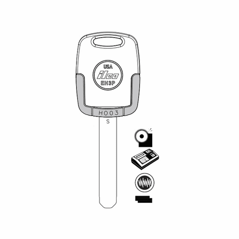 ILCO EK3-GM45 Pontiac Electr Cloneable Trnspndr