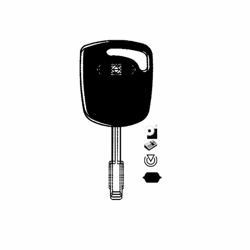 ILCO FO21T17 Auto Transponder Key