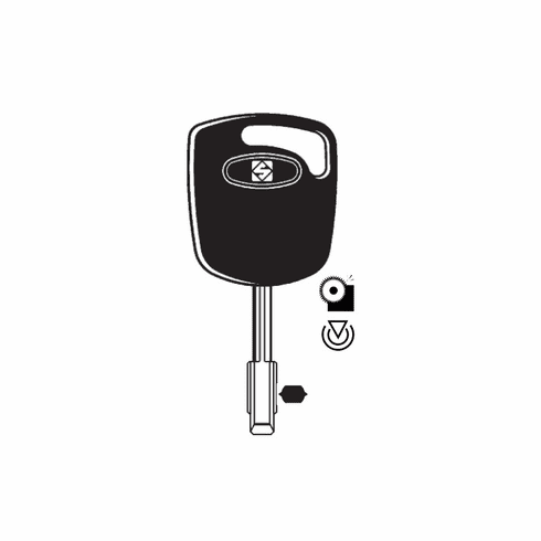 ILCO FO21T7-SI Auto Transponder Key