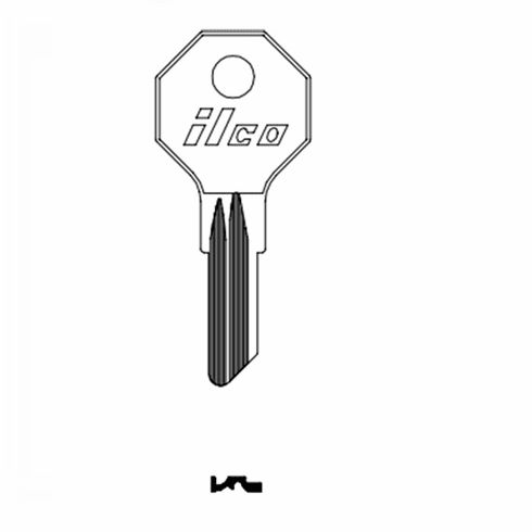 ILCO H1098DB Key Blank (6) B5 Esp