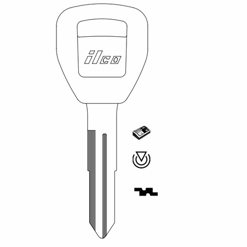 ILCO HD107-PT5 Hond Valet Key