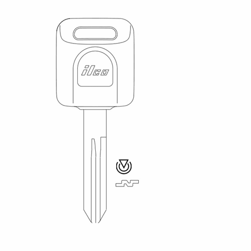 ILCO INF45-PT 98-02 Nissan Infiniti Trnspndr Key