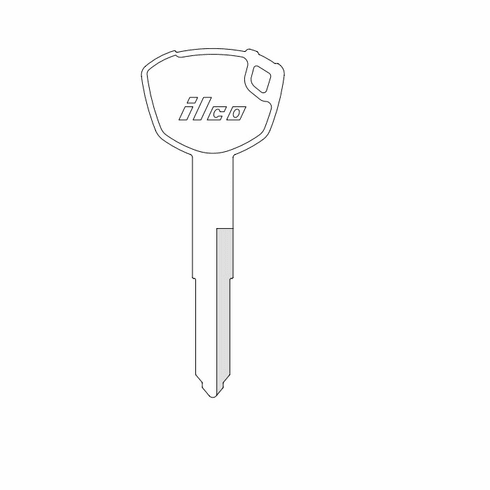 ILCO KA34 Key Kawasaki Motorcycle Blank