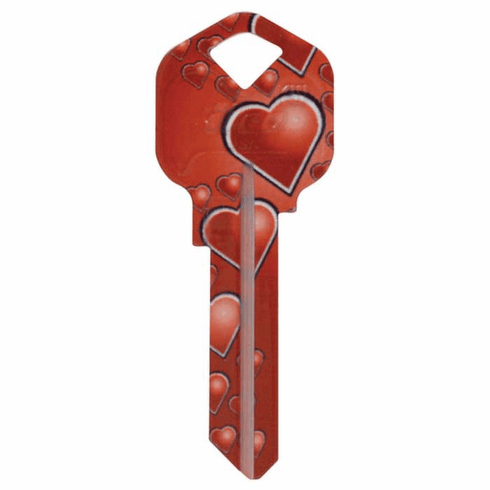ILCO KW11-HEART-ILCO Blank Personalized Keys-Heart Print