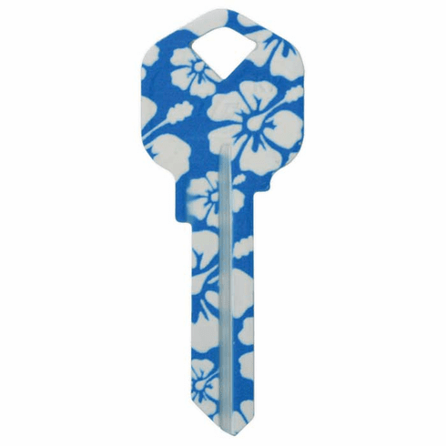 ILCO KW11-HIBISCUS-ILCO Blank Personal Keys-Hibiscus Print