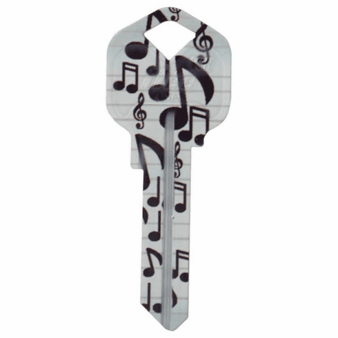 ILCO KW11-MUSIC-ILCO Blank Personalized Keys-Music Print