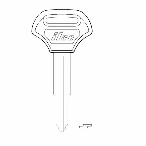 ILCO KW16CP-SI Key Kawasaki