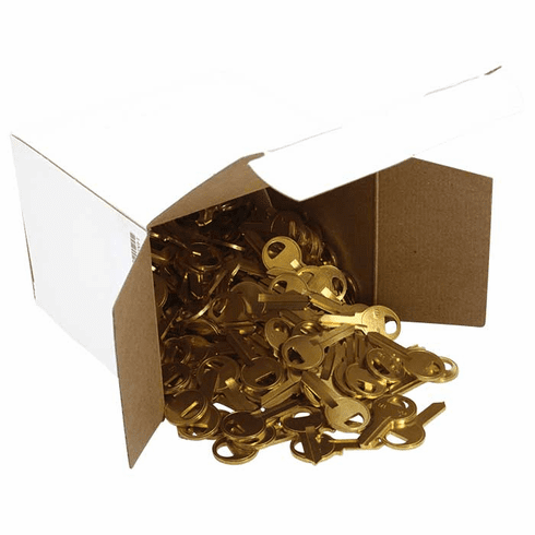 ILCO M1-250-BASIKS Basik M1 Brass Keys 250Pk - Made In Usa