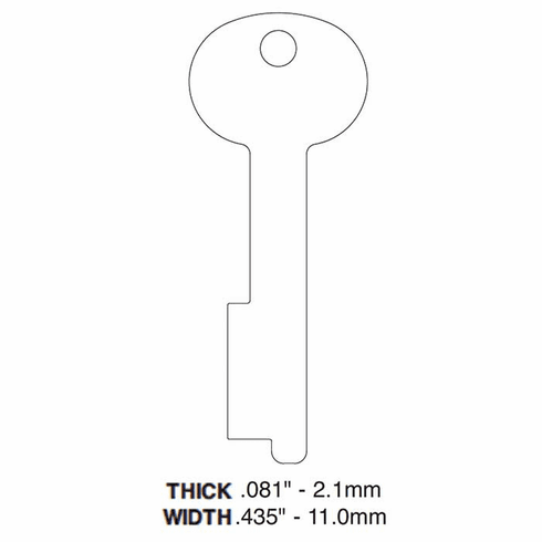 ILCO MN1-ILCO Key Metal-Rousseau