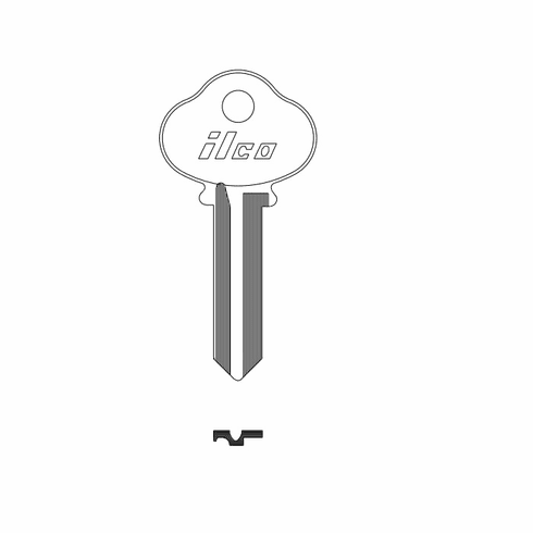 ILCO O1010A-ILCO Key 6 Pin S4 Keyway, Sargent
