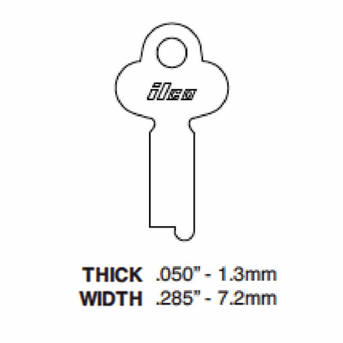 ILCO O1225N-ILCO Key Blank S/T - 01225N