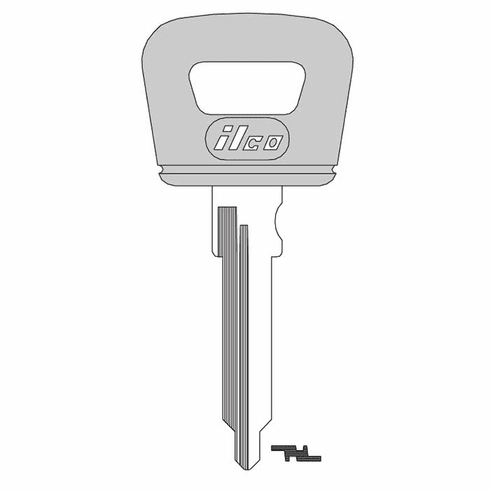 ILCO PO5-P Key Porsche Plastic