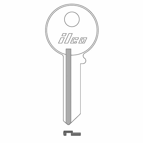 ILCO PU2 Key Blank, N/P - PUNDRA/PU