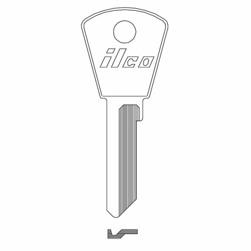 ILCO PZ2-ILCO Key Blank N/P Papaiz/ JMA Pap-2.2.1