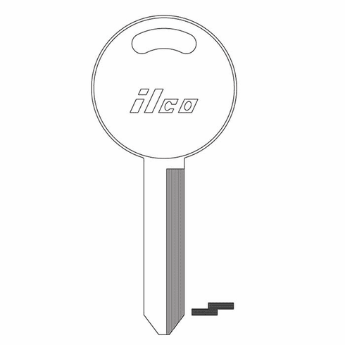 ILCO S1186TS Key Blank N/P -Ford