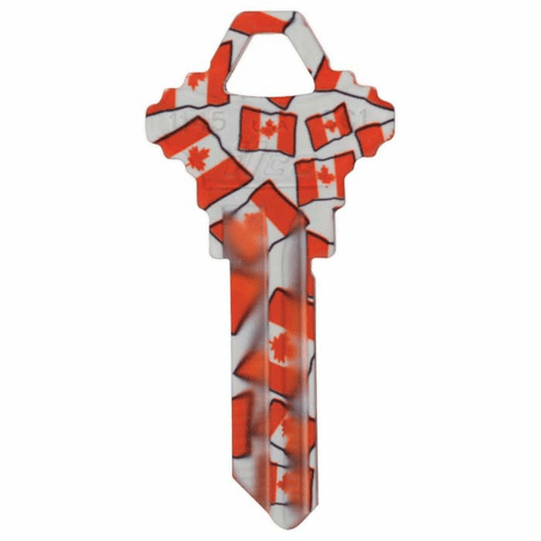 ILCO SC1-CANFLAG-ILCO Blank Personal Keys - Canadian Flag