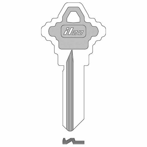ILCO SC1-PC-AQUA-ILCO Key Blank Schlage Aqua