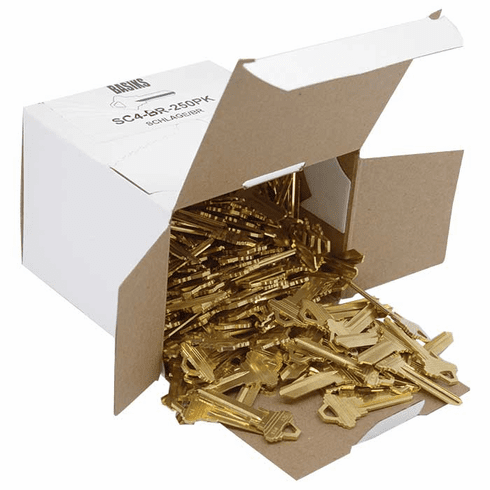 ILCO SC4-250-BASIKS Basik Sc4 Brass Keys 250Pk - Made In Usa