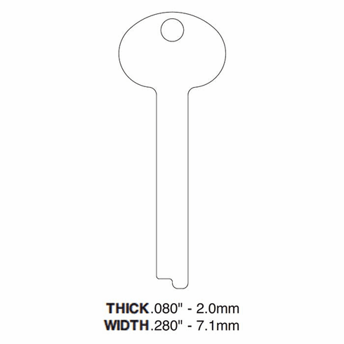 ILCO SG4-ILCO Key Blank S&G - Sg4