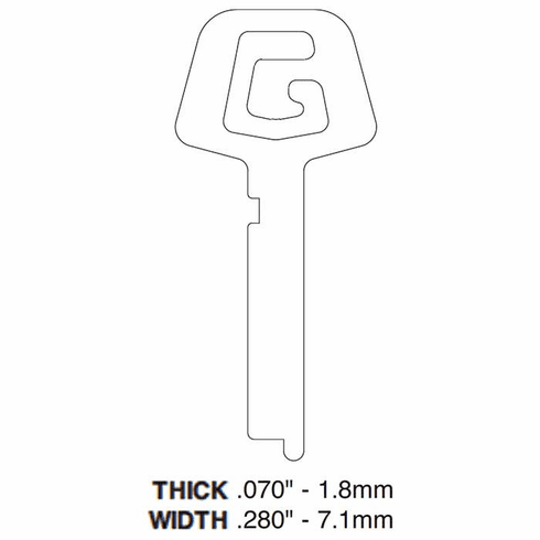 ILCO SG5-ILCO Key Blank S&G - Sg5