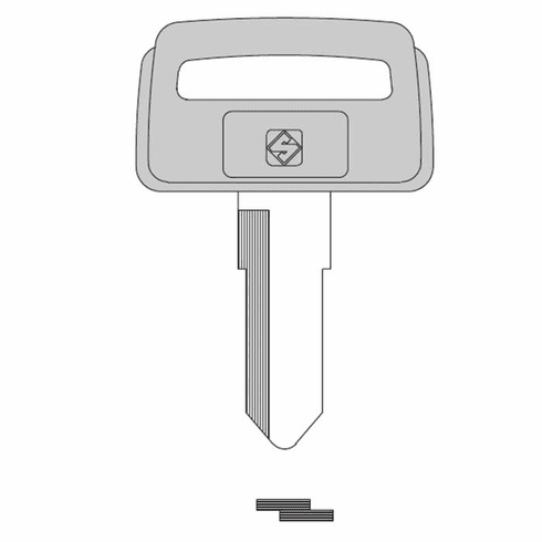 ILCO SZ4RP Key Suzuki Motorcycle
