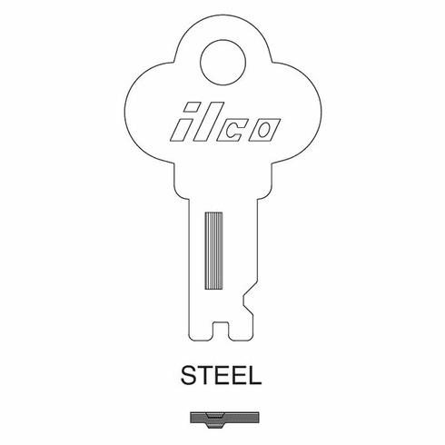 ILCO T44-ILCO Key Blank Flat Steel
