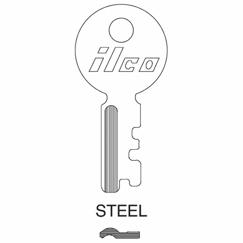 ILCO T46-ILCO Key Blank Flat Steel